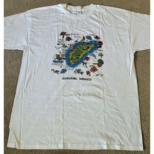 Vintage Cozumel Mexico Graphic Tshirt Size XL